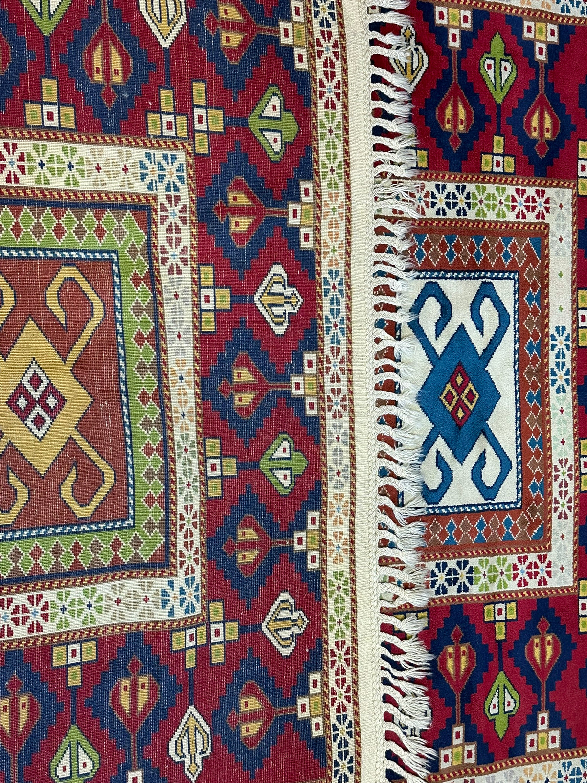 Orientteppich handgeknüpft Türkei Kazak Kars Wolle Top 220x140 cm