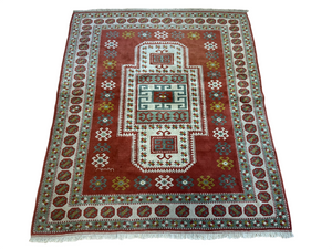 Orientteppich handgeknüpft Türkei Kazak Kars Wolle Top 200x167 cm