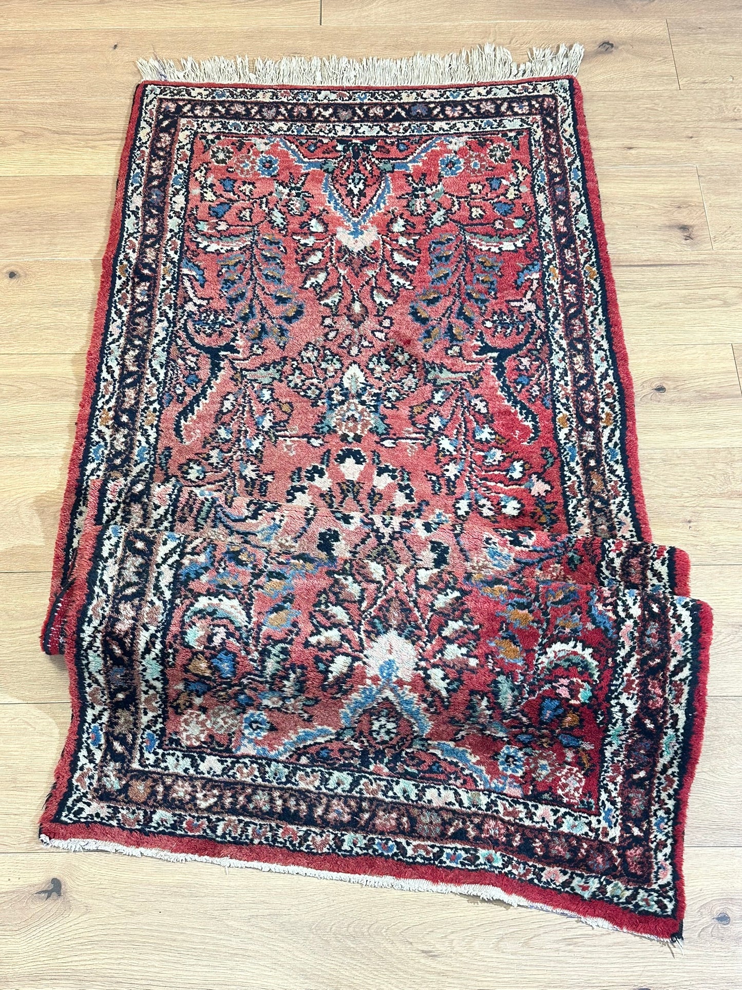 Orientteppich handgeknüpft Sarough 224x83 cm