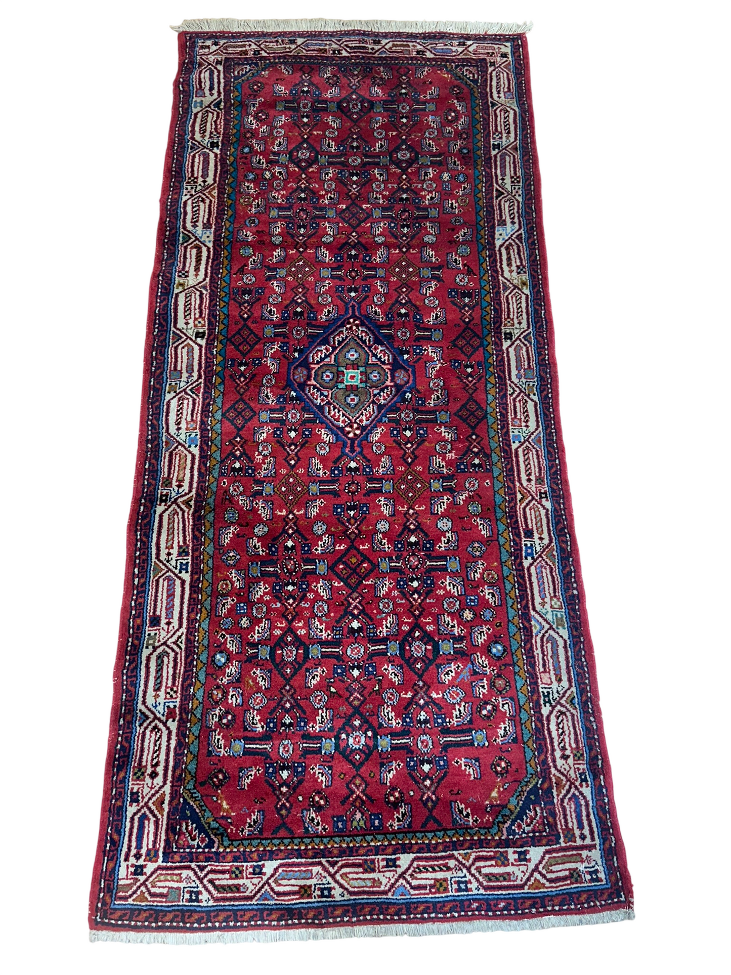 Orientteppich handgeknüpft Hamadan 188x83 cm