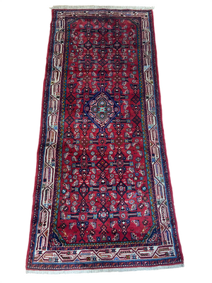 Orientteppich handgeknüpft Hamadan 188x83 cm