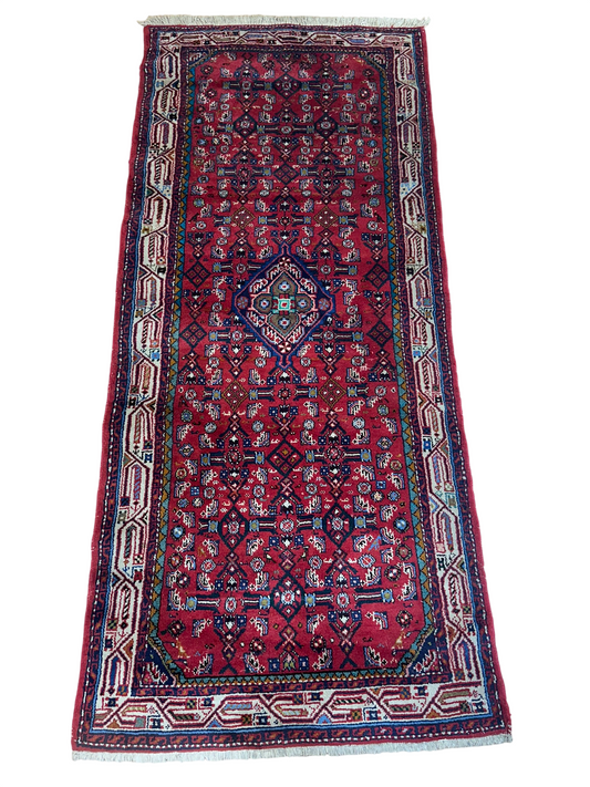 Orientteppich handgeknüpft Hamadan 188x83 cm
