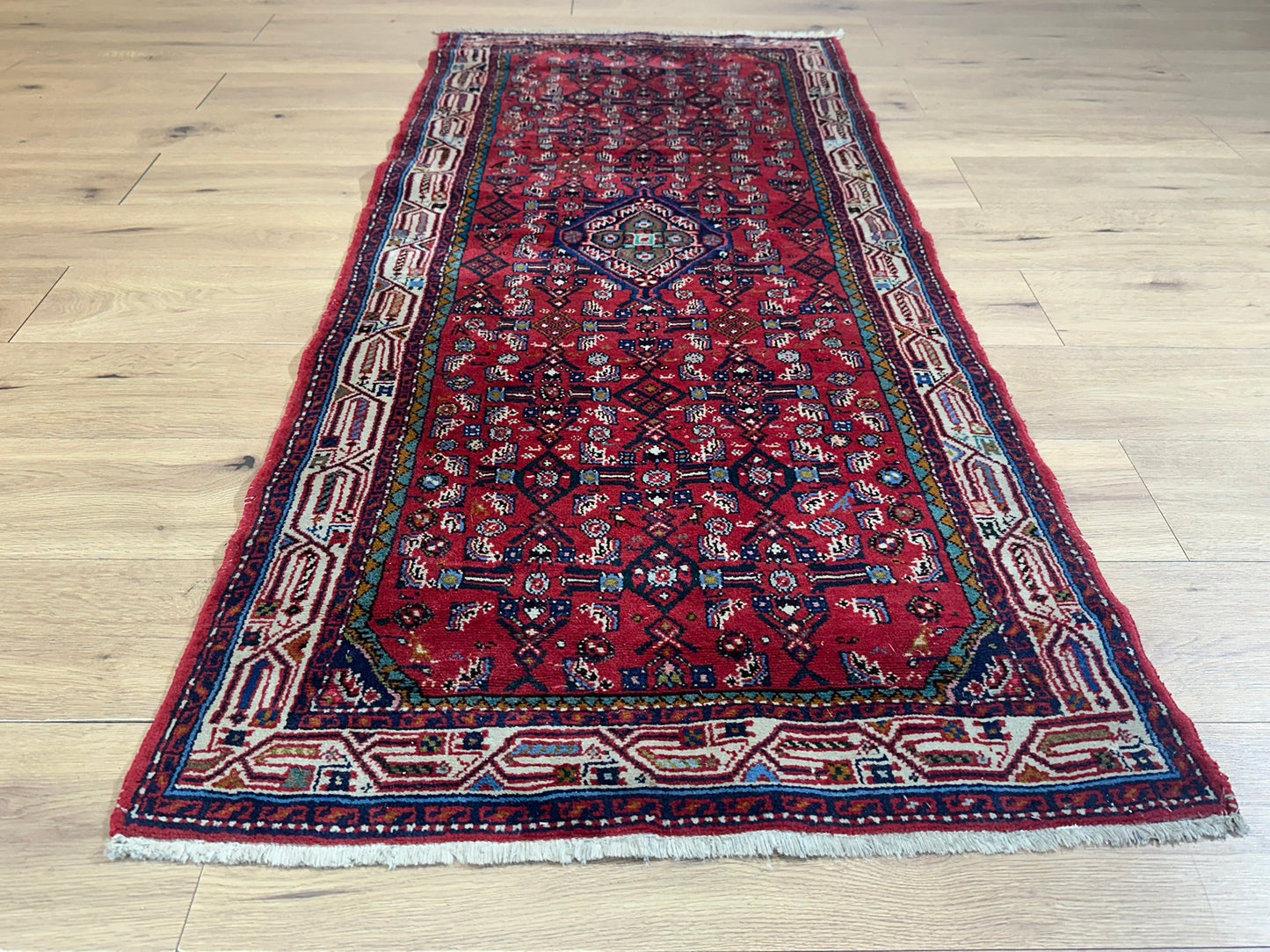 Orientteppich handgeknüpft Hamadan 188x83 cm