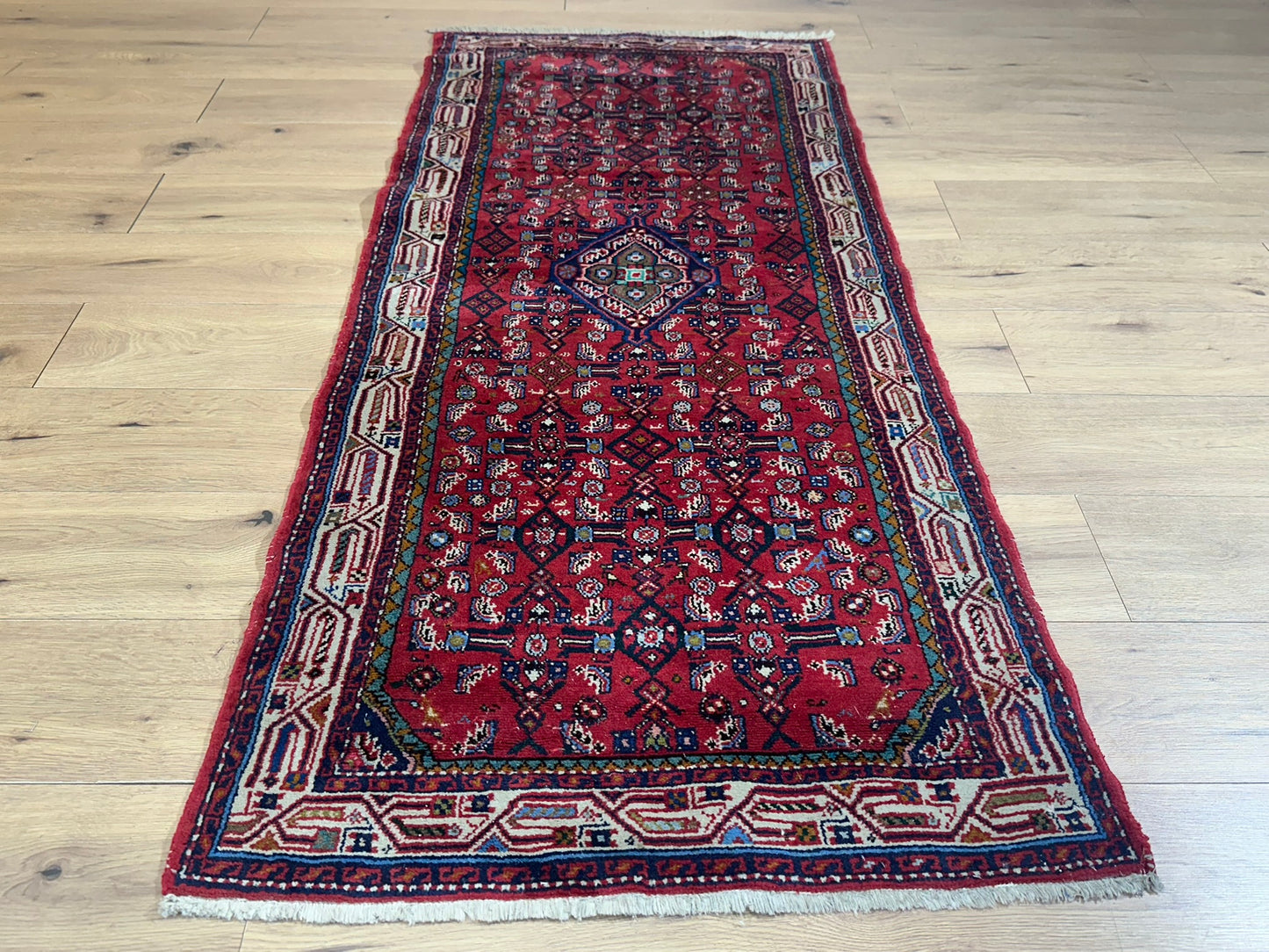 Orientteppich handgeknüpft Hamadan 188x83 cm