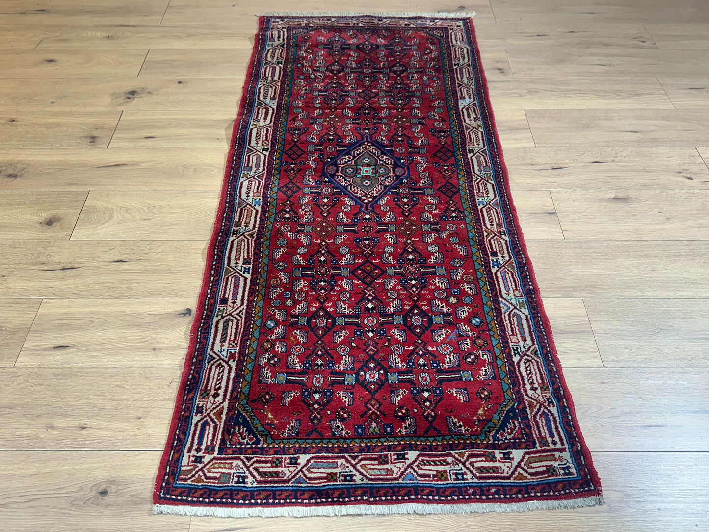 Orientteppich handgeknüpft Hamadan 188x83 cm