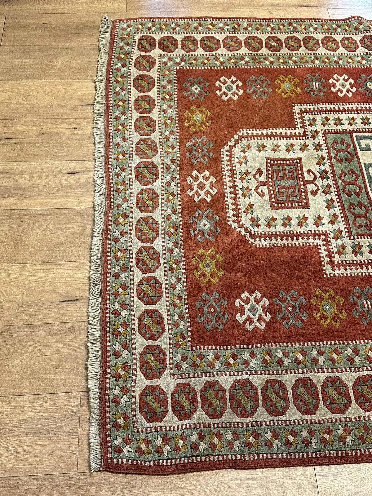 Orientteppich handgeknüpft Türkei Kazak Kars Wolle Top 200x167 cm