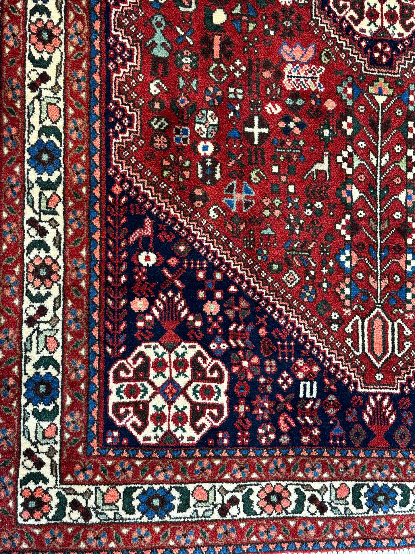 Handgeknüpfter Perser Orientteppich "Sarough Hamadan" 150x110 cm