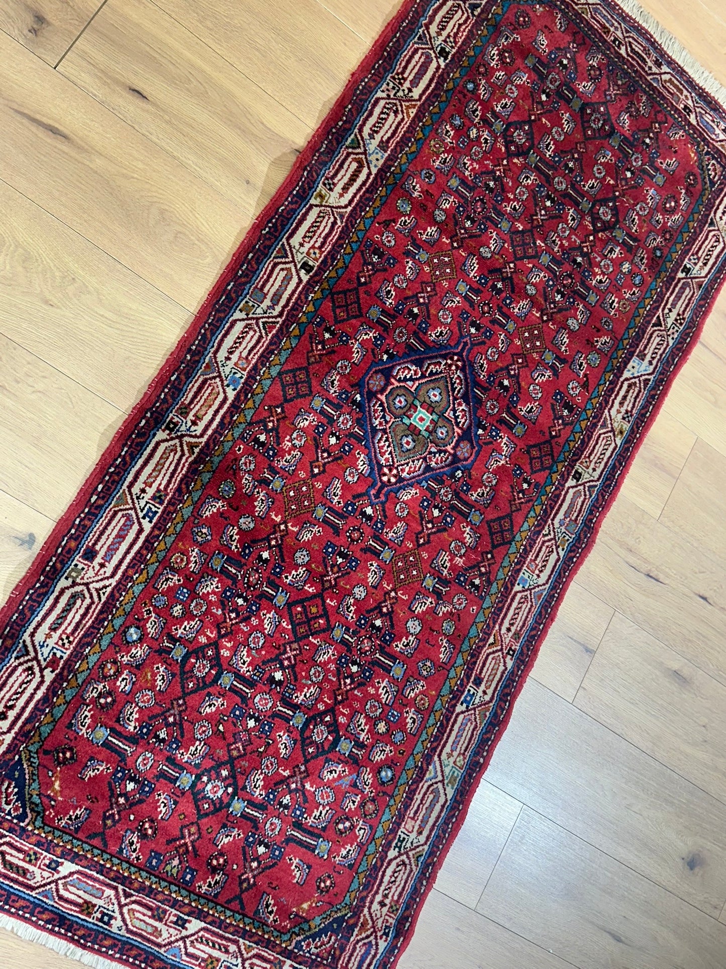 Orientteppich handgeknüpft Hamadan 188x83 cm