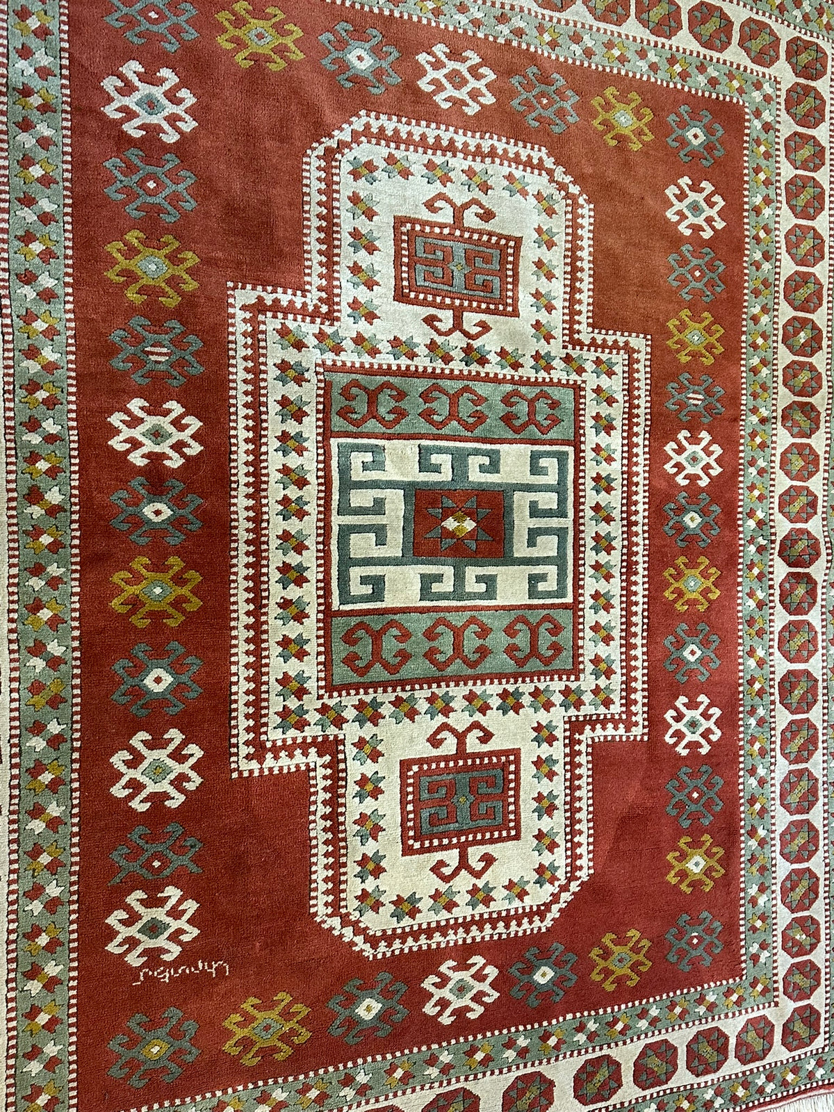 Orientteppich handgeknüpft Türkei Kazak Kars Wolle Top 200x167 cm
