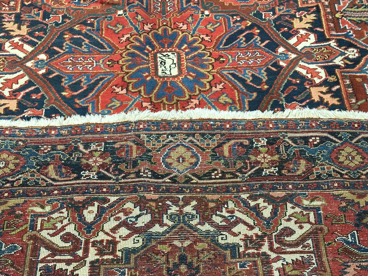 Orientteppich handgeknüpft Heriz 345x230 cm