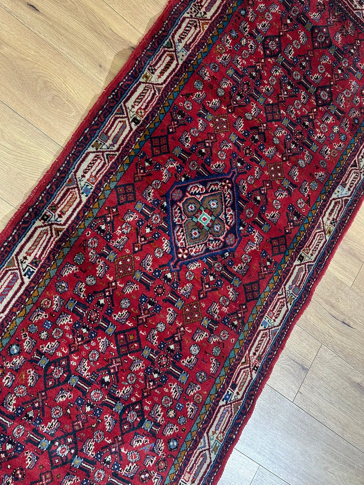 Orientteppich handgeknüpft Hamadan 188x83 cm