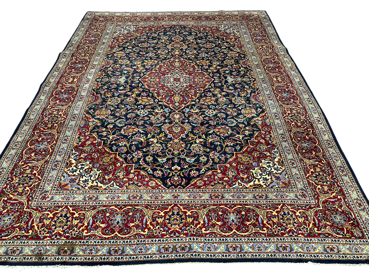 Orientteppich handgeknüpft Keschan 370x276 cm