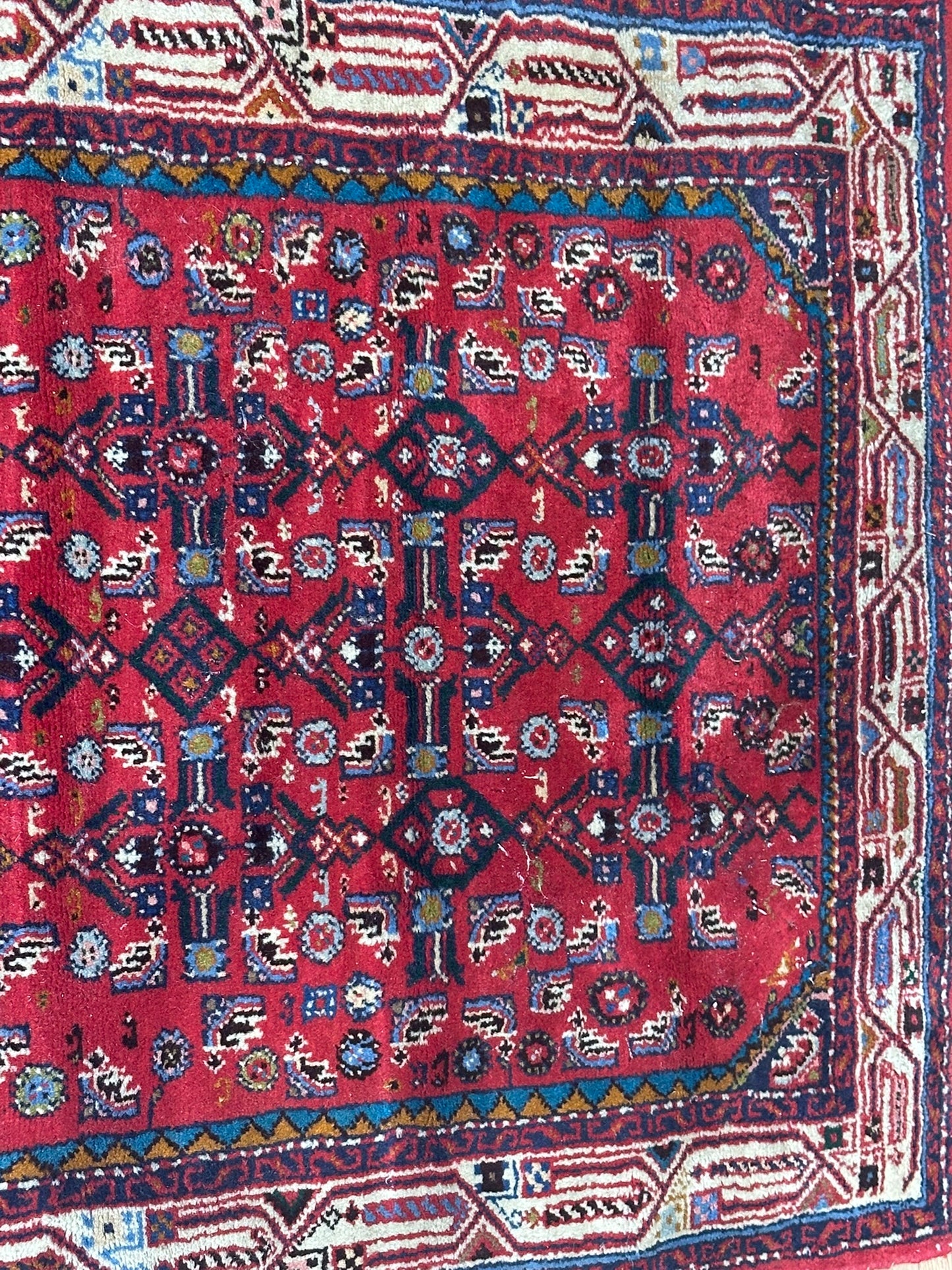 Orientteppich handgeknüpft Hamadan 188x83 cm