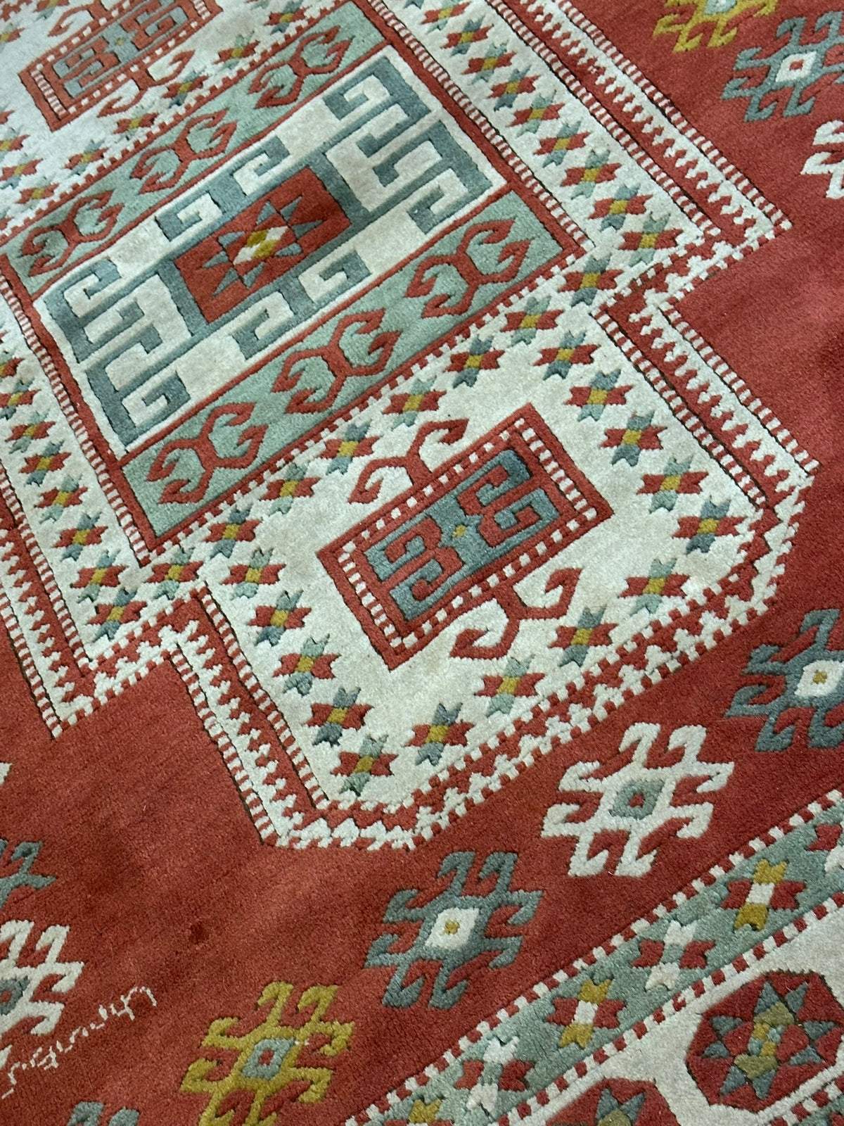 Orientteppich handgeknüpft Türkei Kazak Kars Wolle Top 200x167 cm