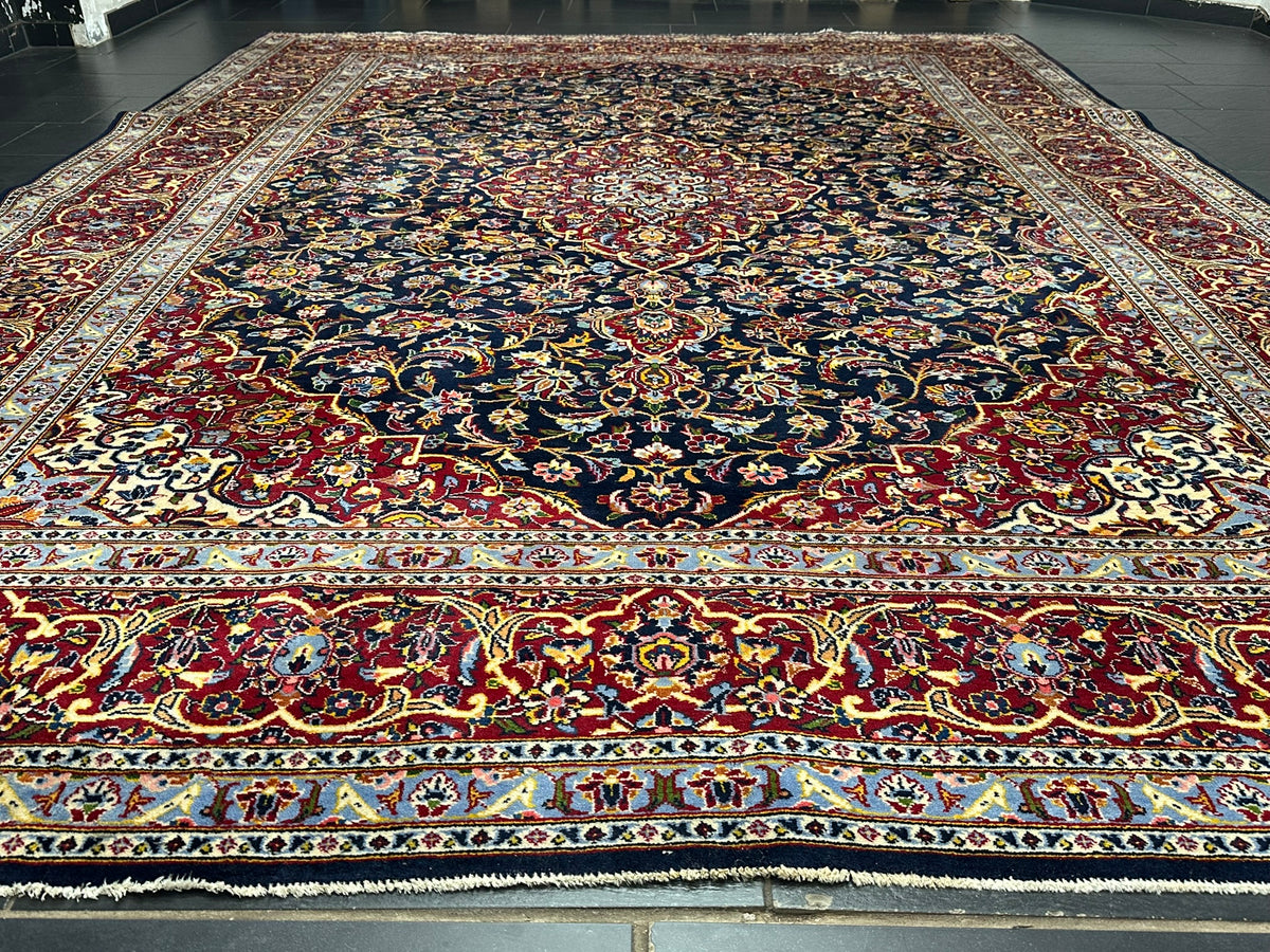 Orientteppich handgeknüpft Keschan 370x276 cm