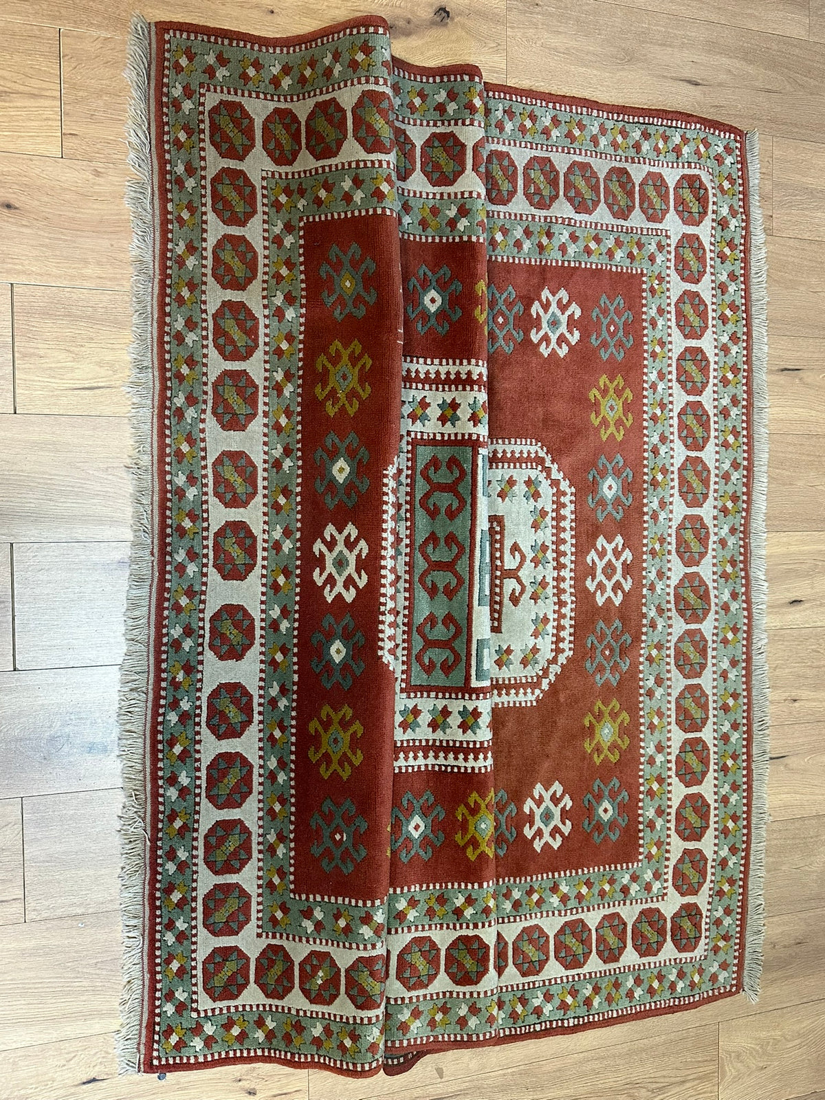 Orientteppich handgeknüpft Türkei Kazak Kars Wolle Top 200x167 cm