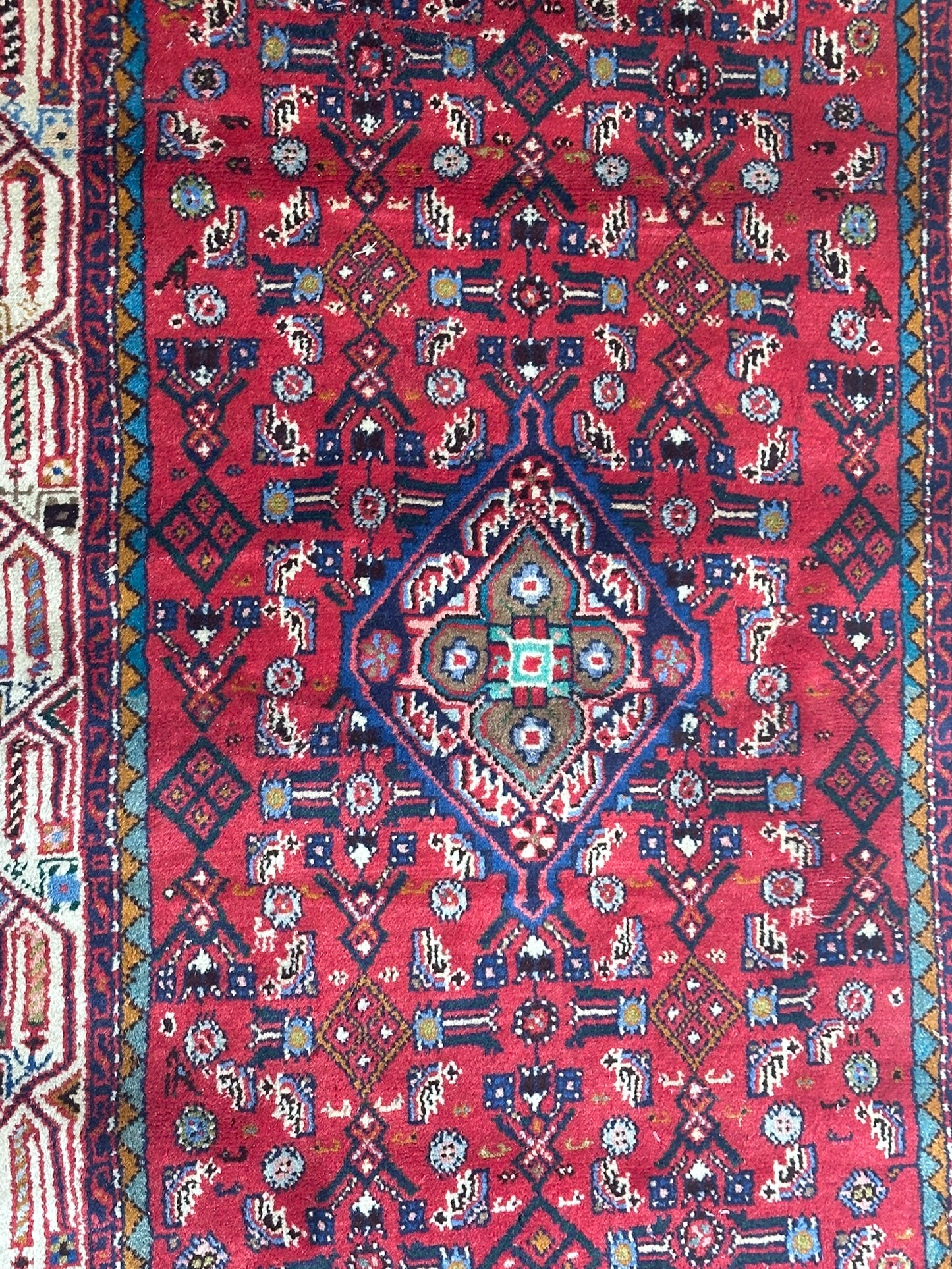 Orientteppich handgeknüpft Hamadan 188x83 cm