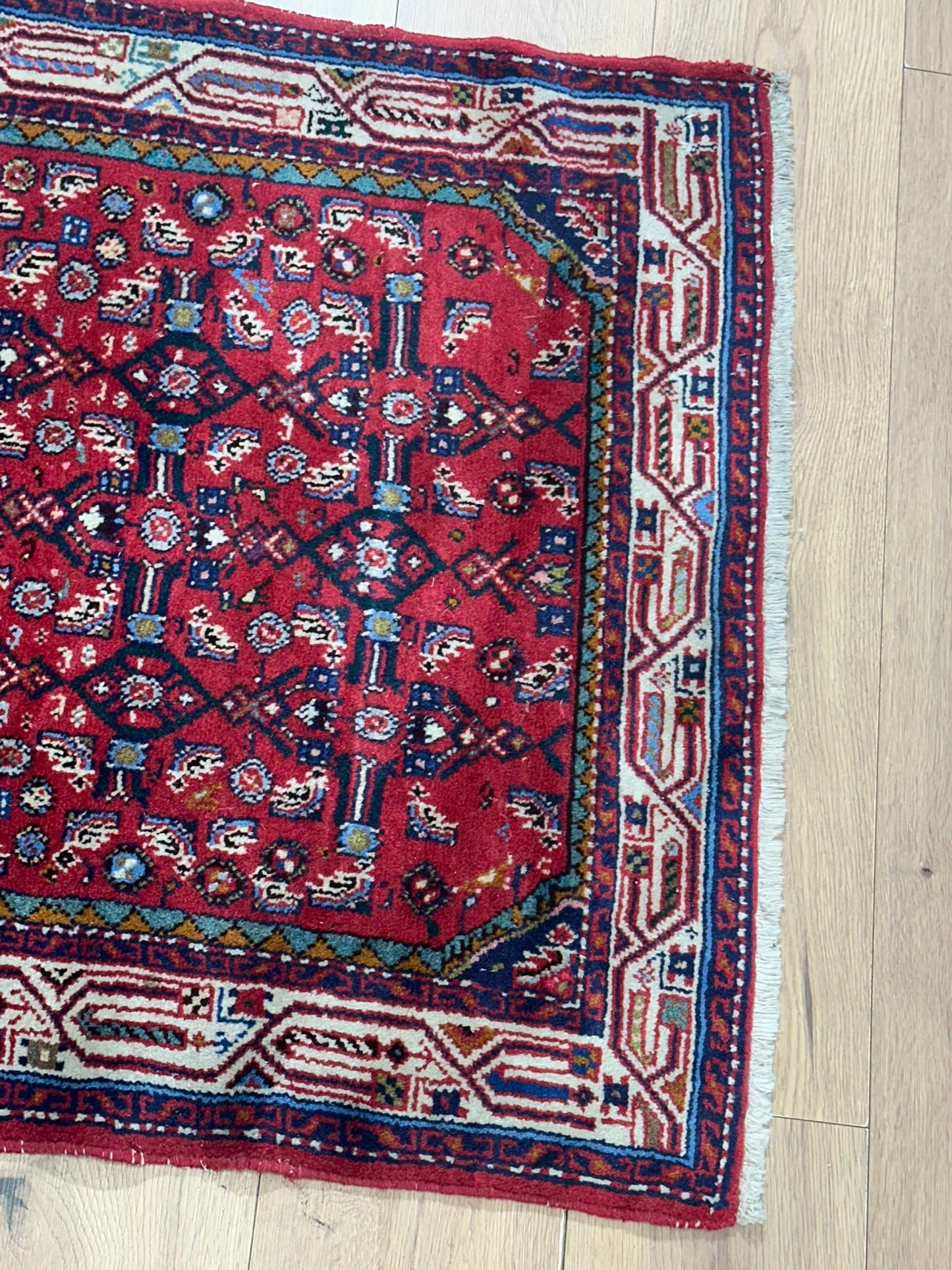 Orientteppich handgeknüpft Hamadan 188x83 cm