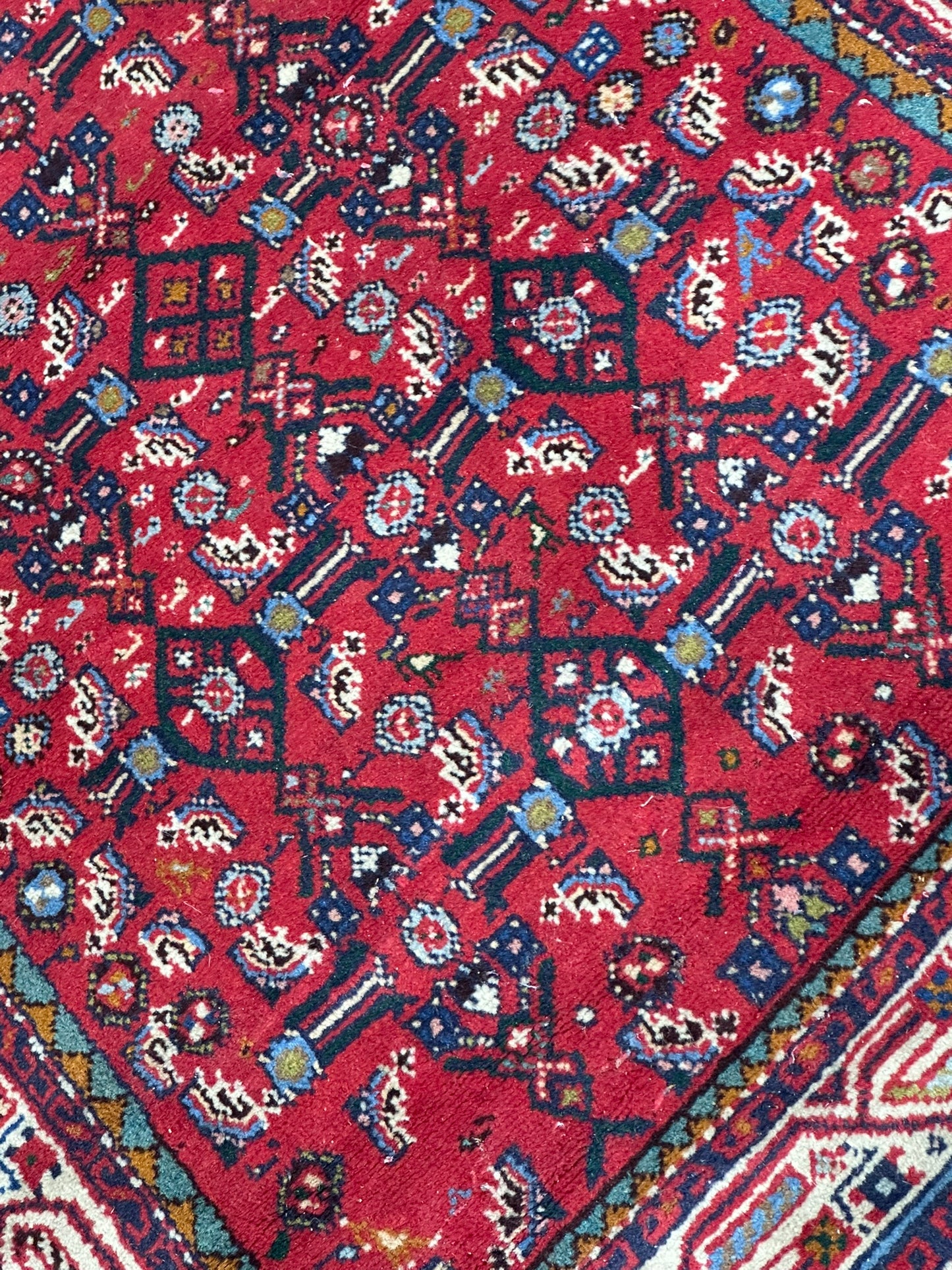 Orientteppich handgeknüpft Hamadan 188x83 cm