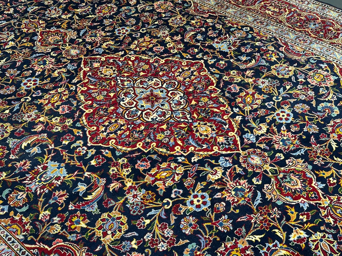 Orientteppich handgeknüpft Keschan 370x276 cm