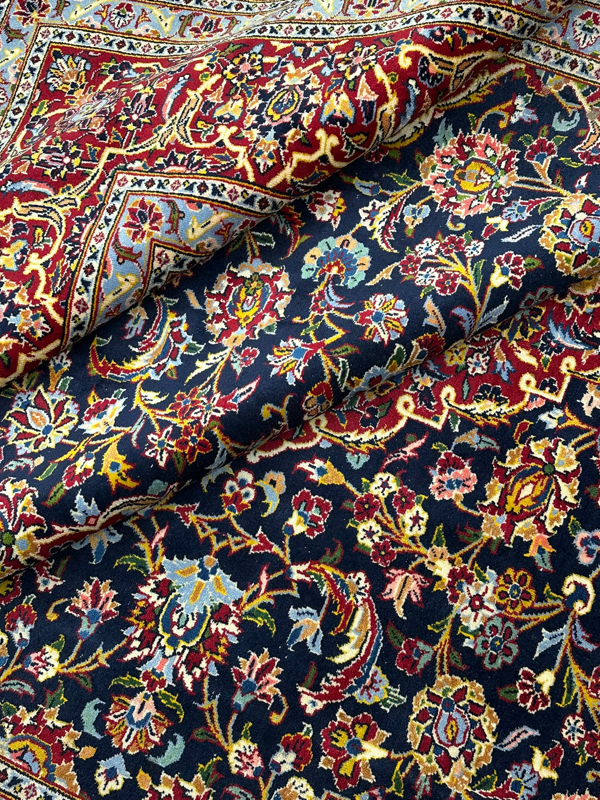 Orientteppich handgeknüpft Keschan 370x276 cm