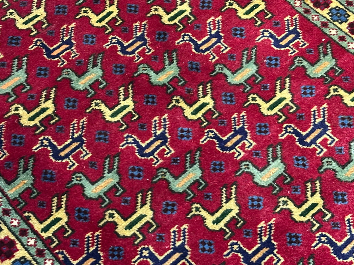 Orientteppich handgeknüpft Täbriz Wolle 108x71 cm