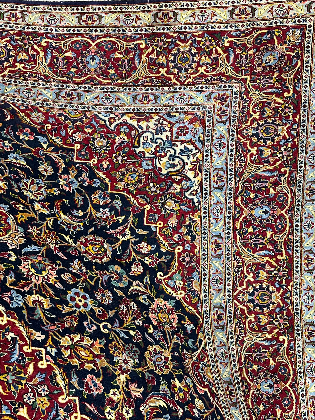 Orientteppich handgeknüpft Keschan 370x276 cm