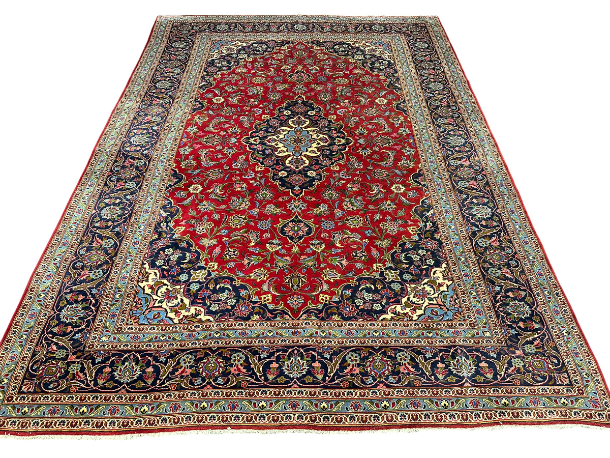 Orientteppich handgeknüpft Keschan 337x245 cm