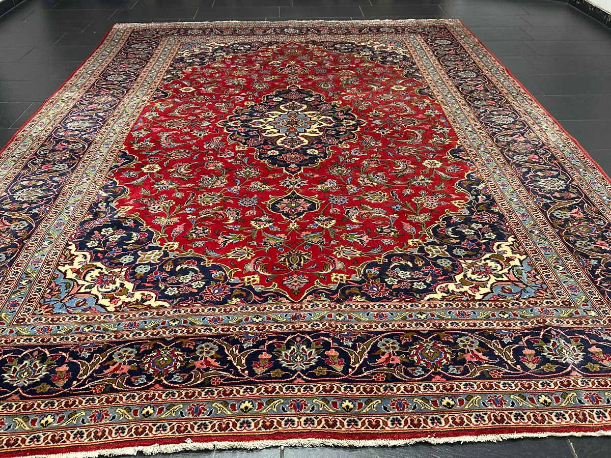 Orientteppich handgeknüpft Keschan 337x245 cm