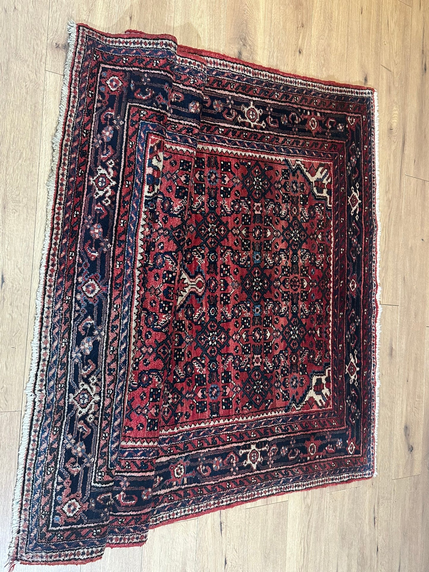 Orientteppich handgeknüpft Hamadan 210x147 cm