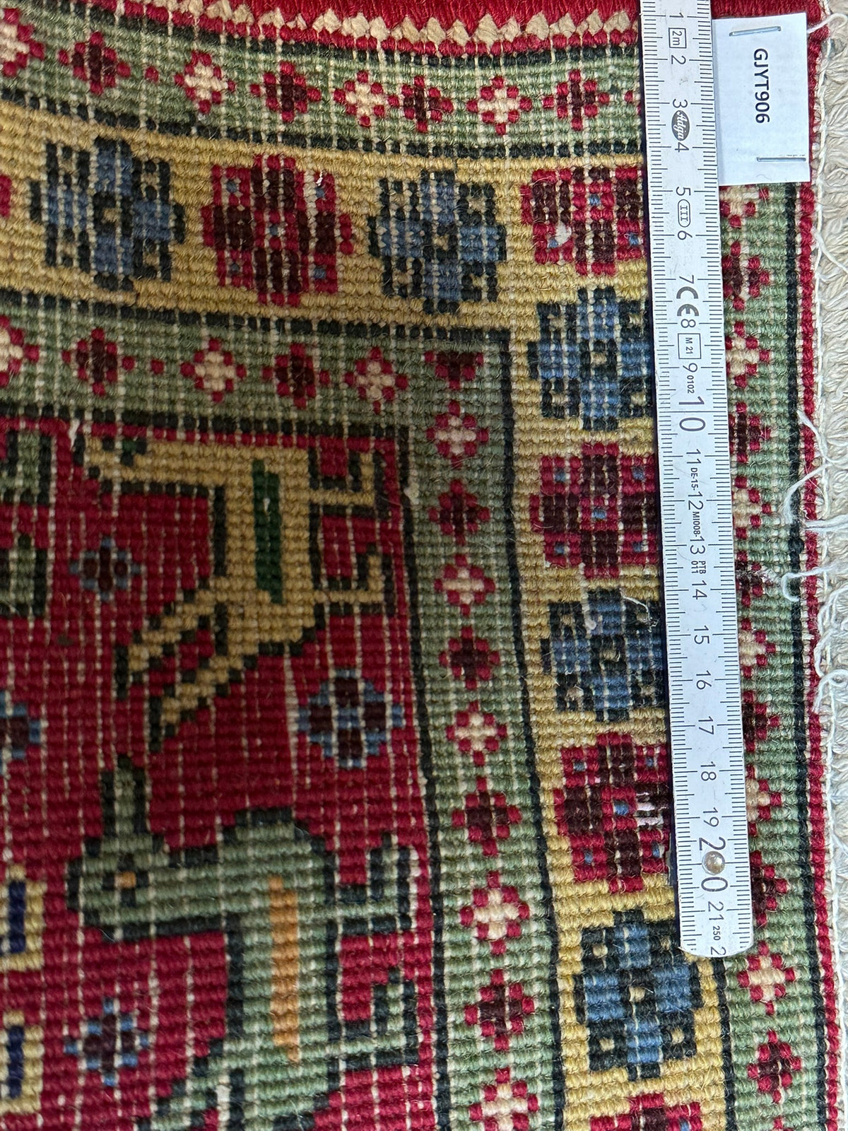 Orientteppich handgeknüpft Täbriz Wolle 108x71 cm