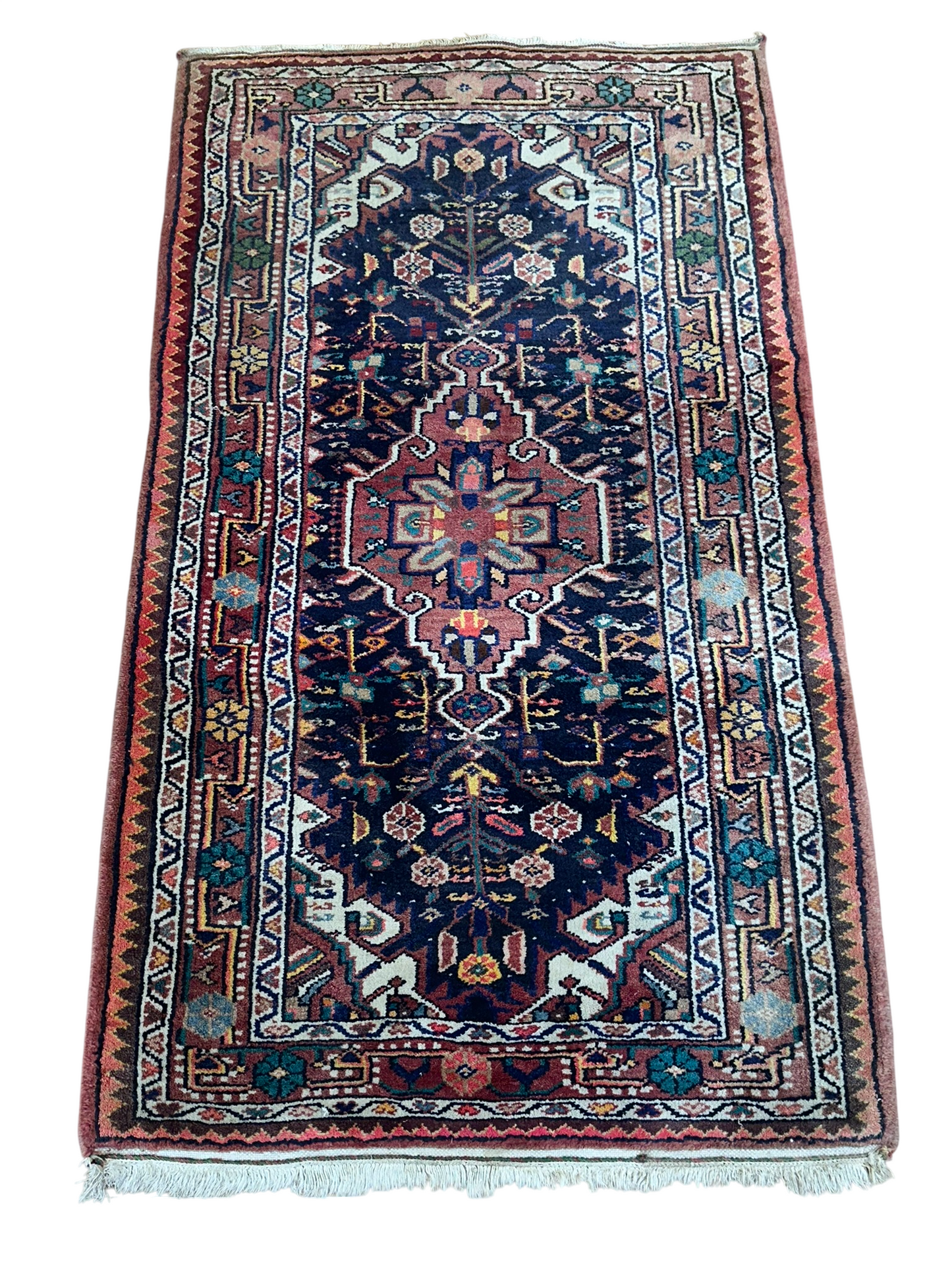 Orientteppich handgeknüpft Art Deco Malayer 140x85 cm