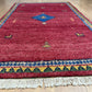 Orientteppich handgeknüpft Indian Gabbeh Wolle 160x90 cm