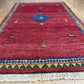 Orientteppich handgeknüpft Indian Gabbeh Wolle 160x90 cm
