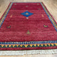 Orientteppich handgeknüpft Indian Gabbeh Wolle 160x90 cm