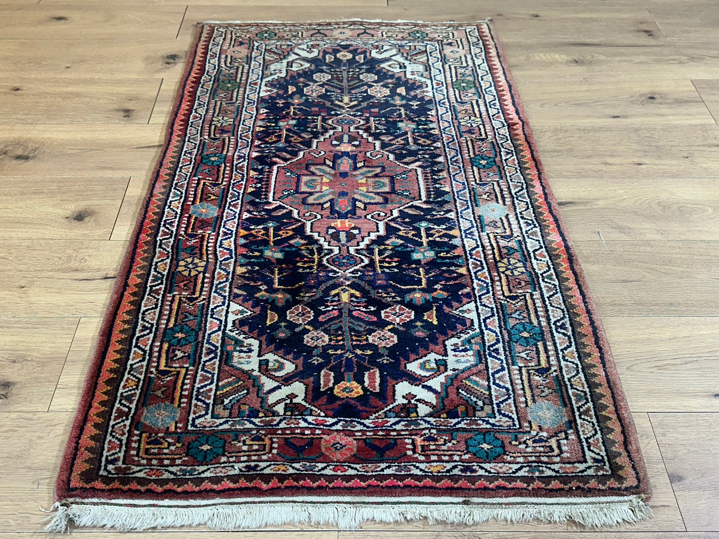 Orientteppich handgeknüpft Art Deco Malayer 140x85 cm