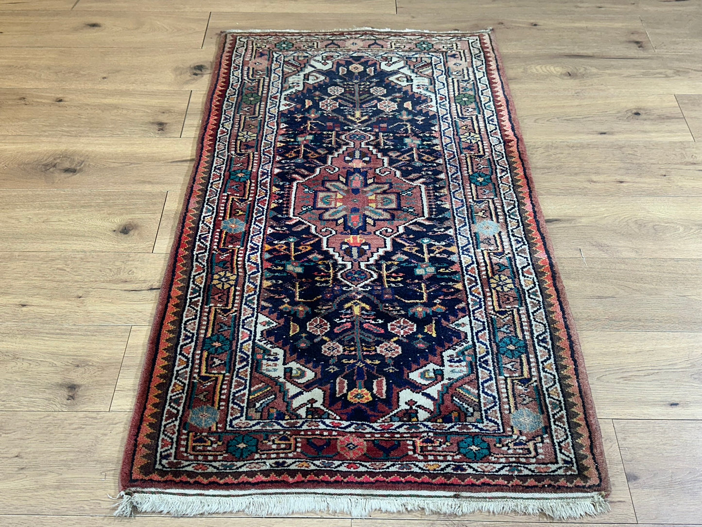 Orientteppich handgeknüpft Art Deco Malayer 140x85 cm