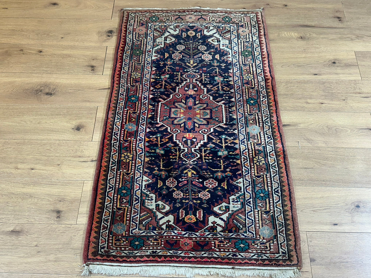 Orientteppich handgeknüpft Art Deco Malayer 140x85 cm