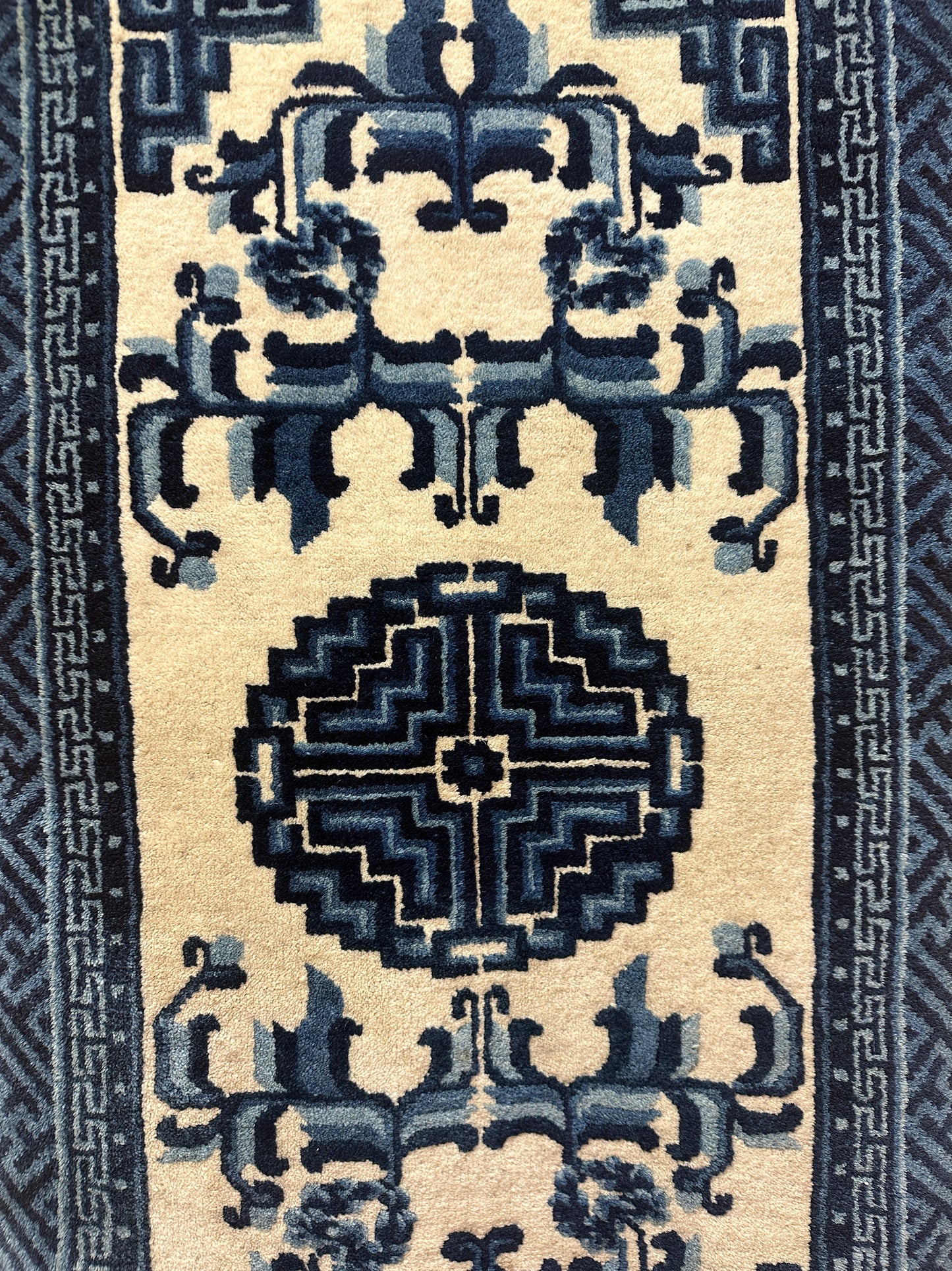 Antiker Handgeknüpfter Orientteppich - China Art Deco 115x60 cm