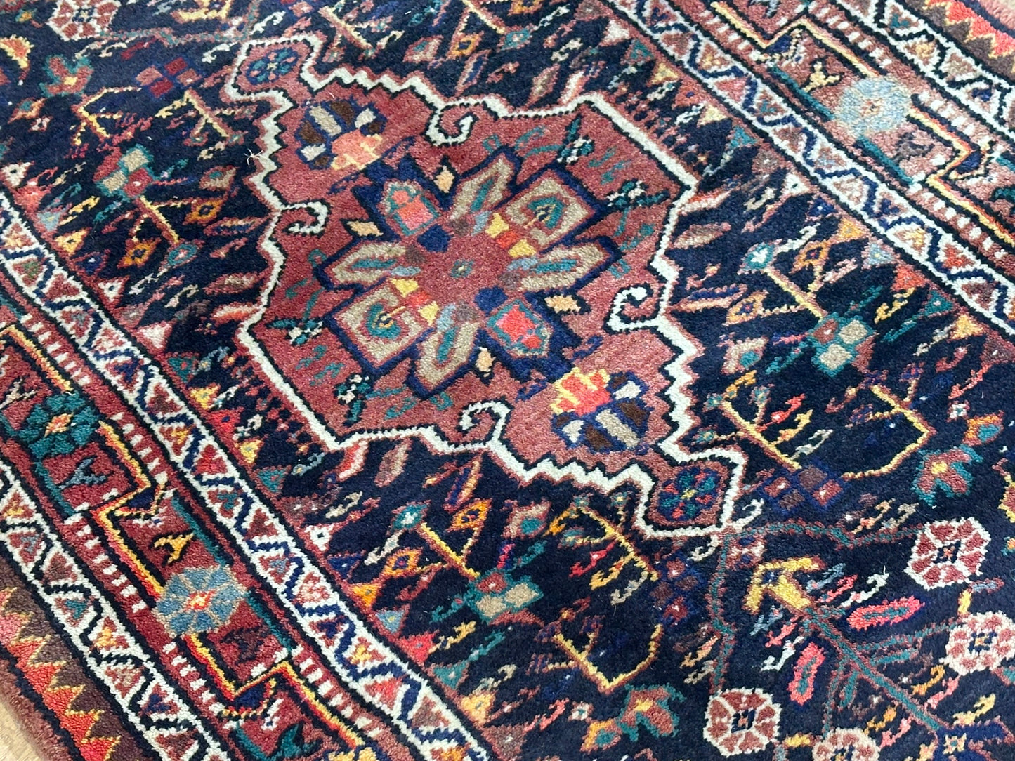 Orientteppich handgeknüpft Art Deco Malayer 140x85 cm