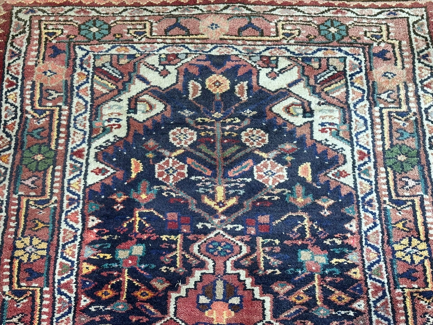 Orientteppich handgeknüpft Art Deco Malayer 140x85 cm