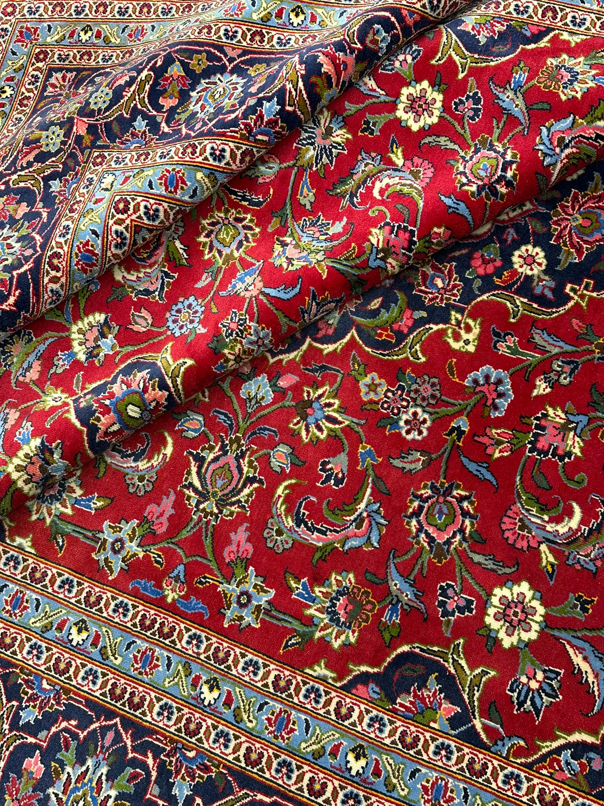Orientteppich handgeknüpft Keschan 337x245 cm
