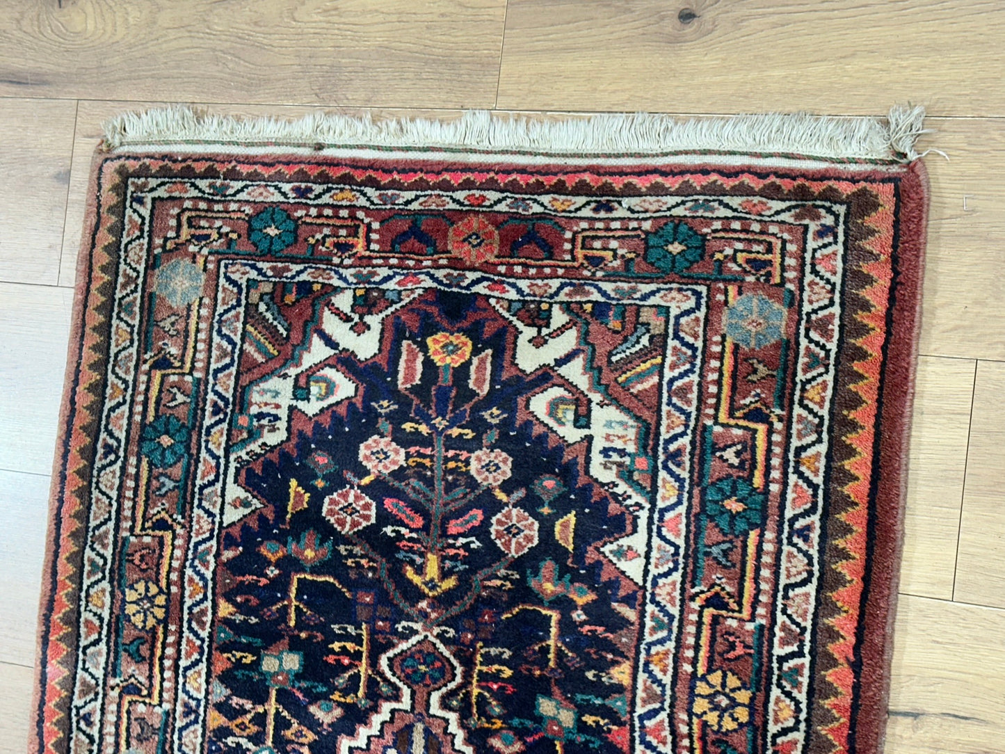 Orientteppich handgeknüpft Art Deco Malayer 140x85 cm