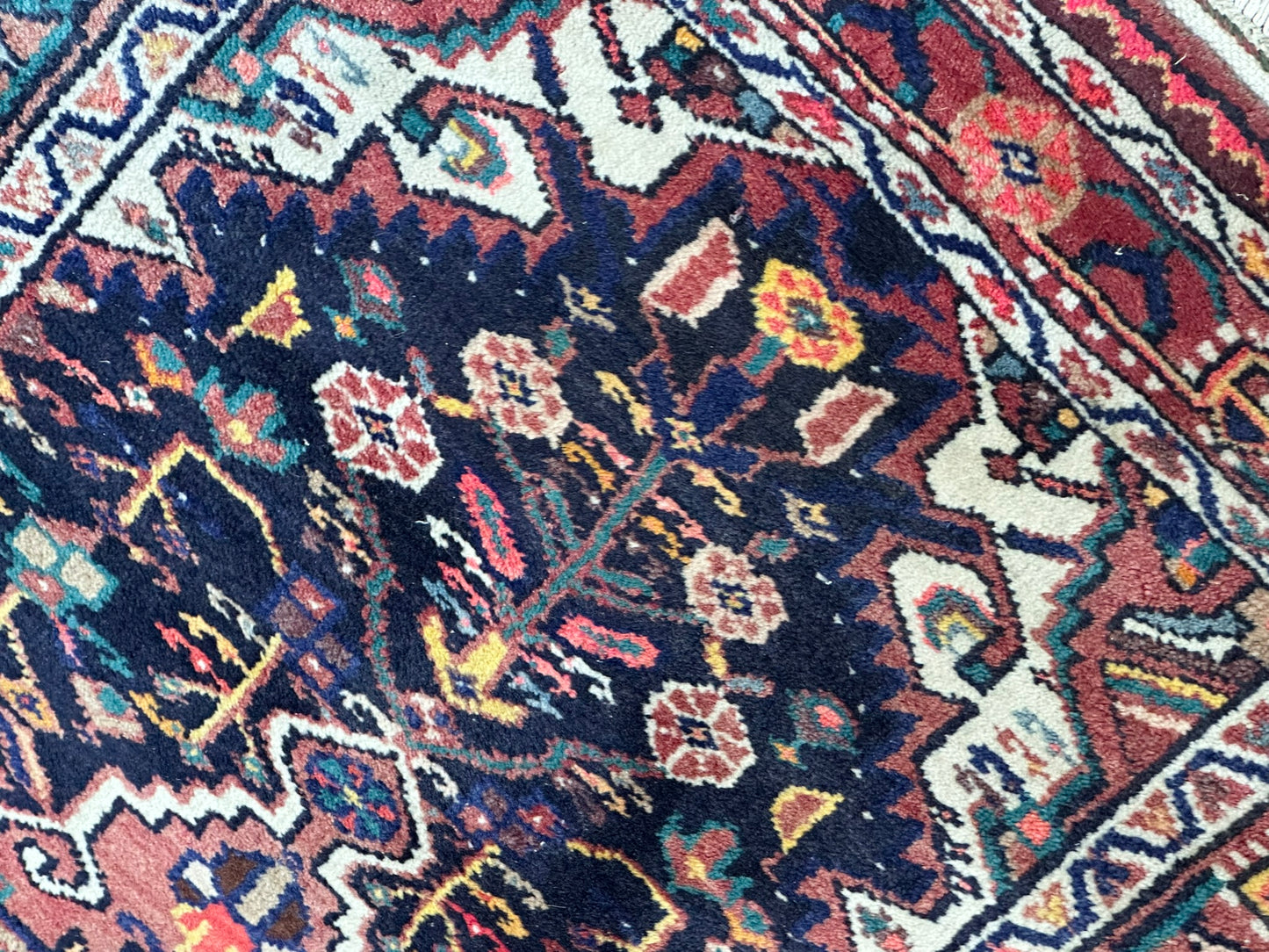 Orientteppich handgeknüpft Art Deco Malayer 140x85 cm