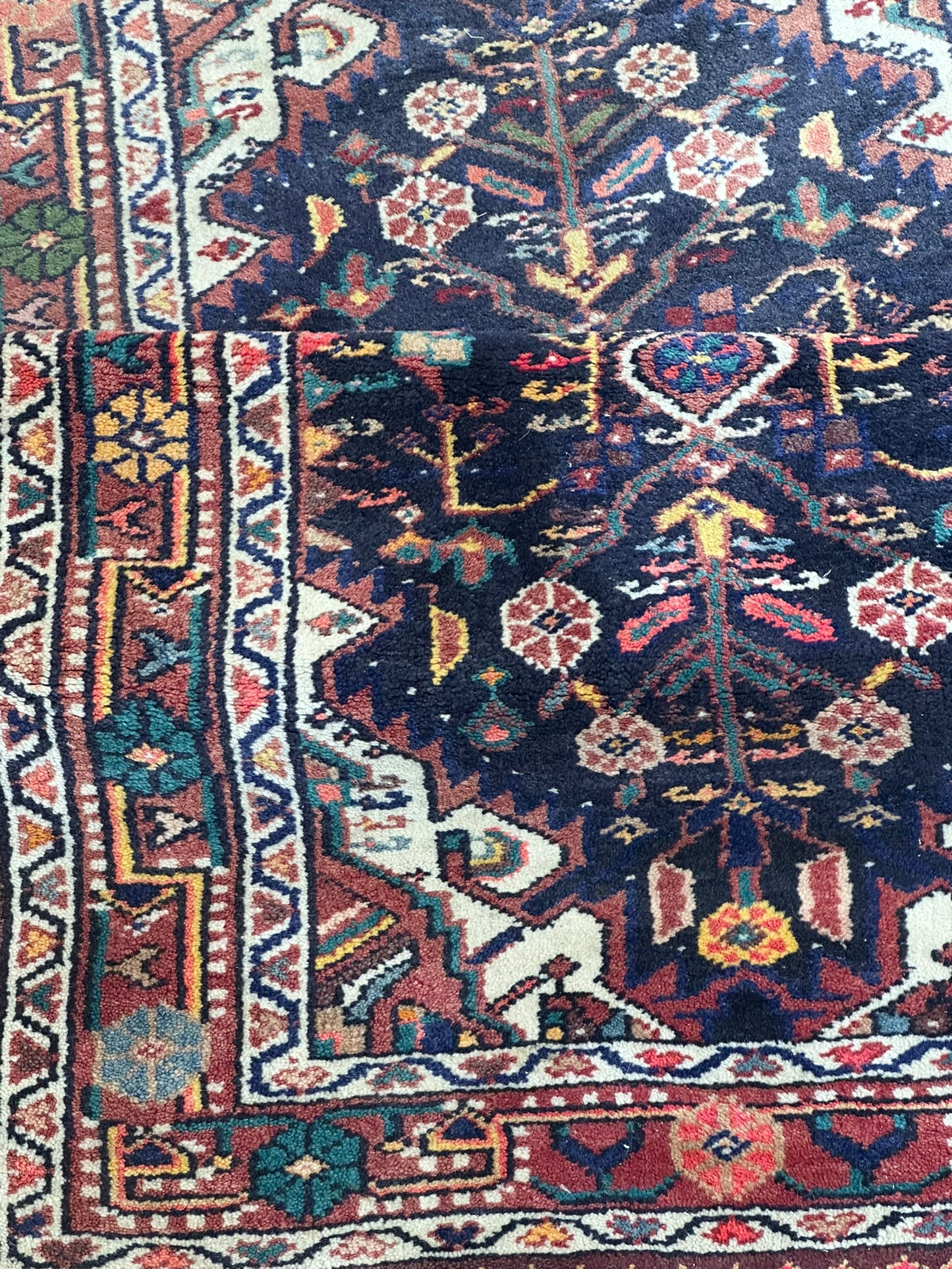 Orientteppich handgeknüpft Art Deco Malayer 140x85 cm