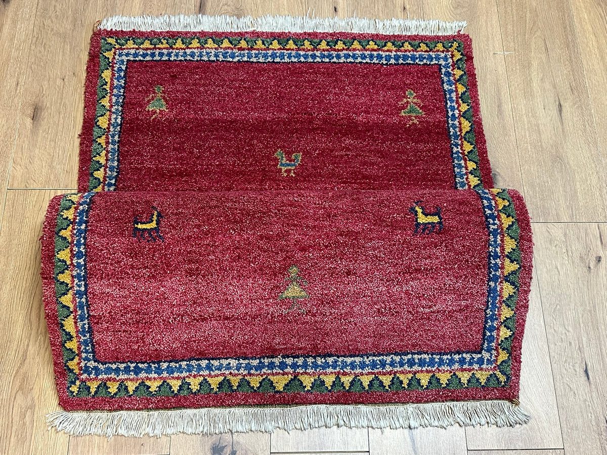 Orientteppich handgeknüpft Indian Gabbeh Wolle 160x90 cm
