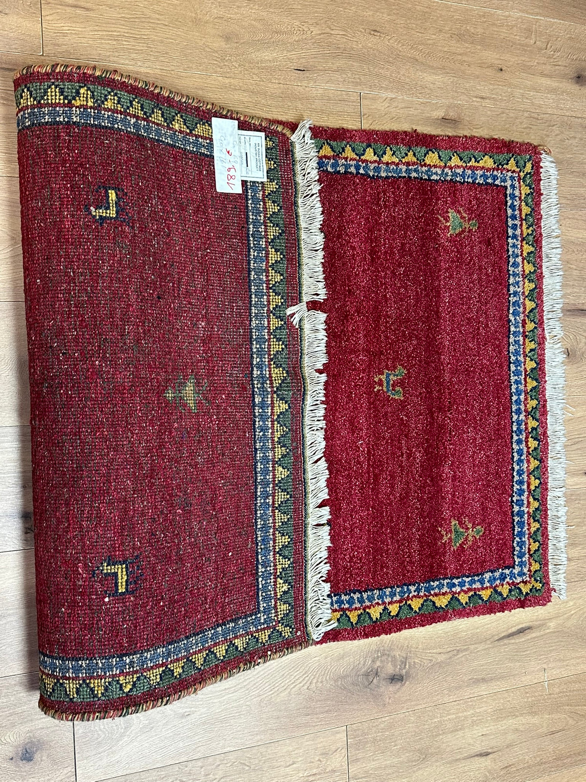 Orientteppich handgeknüpft Indian Gabbeh Wolle 160x90 cm
