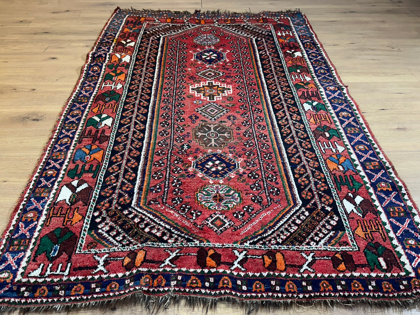 Orientteppich handgeknüpft Shiraz 224x148 cm