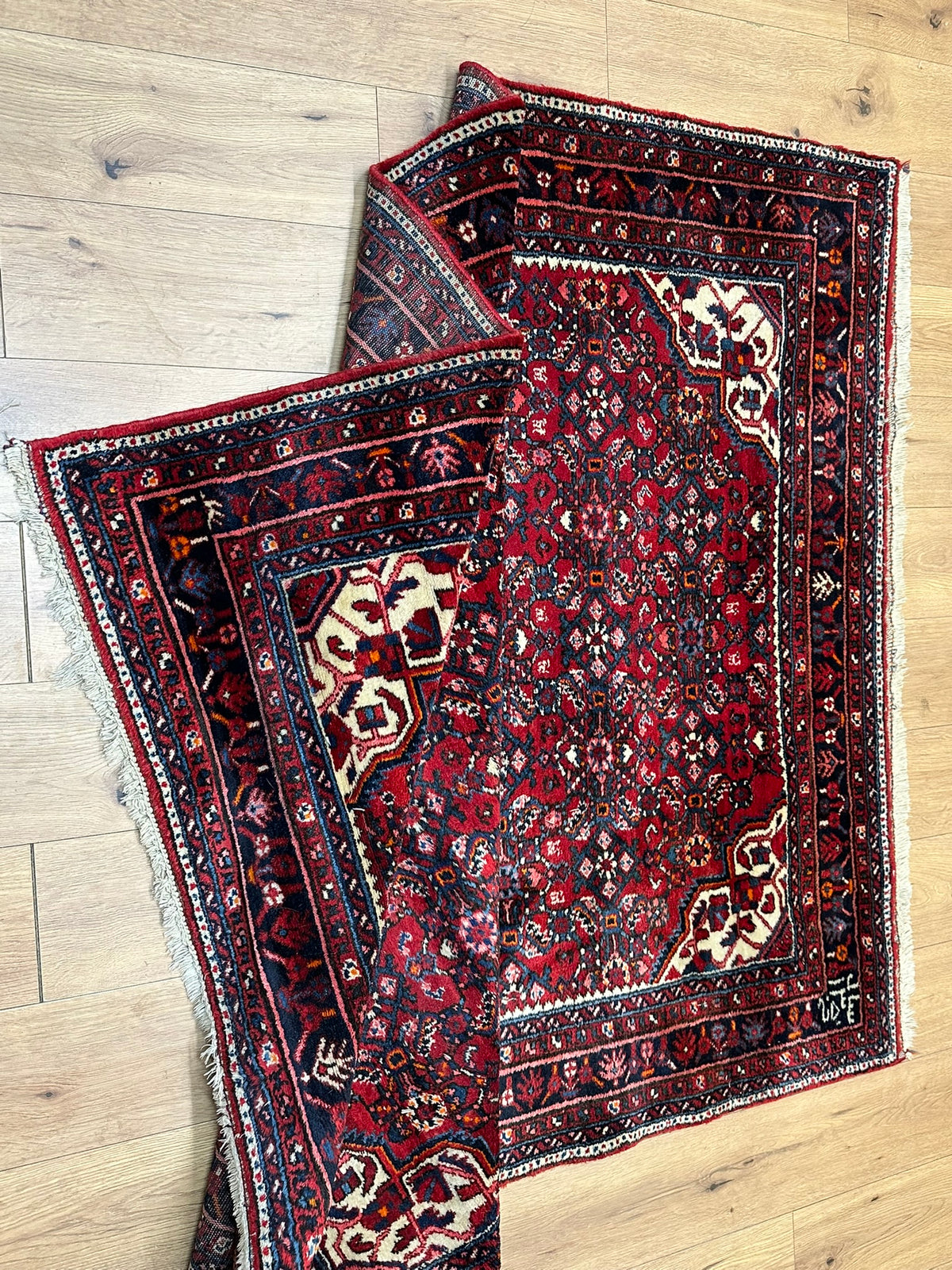 Orientteppich handgeknüpft Hamadan 214x160 cm