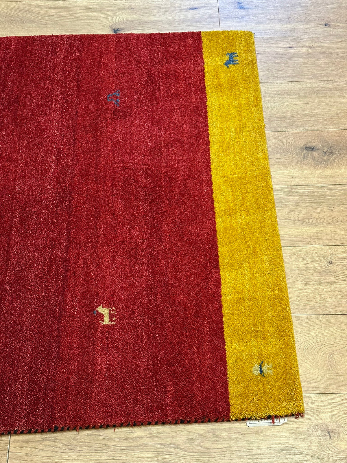 Orientteppich handgeknüpft Indian Gabbeh Wolle 180x123 cm